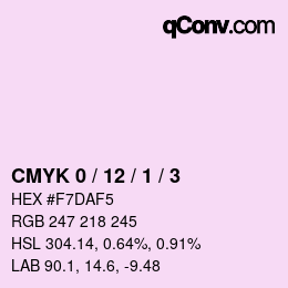 Color code: CMYK 0 / 12 / 1 / 3 | qconv.com