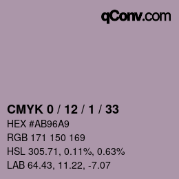 颜色代码: CMYK 0 / 12 / 1 / 33 | qconv.com