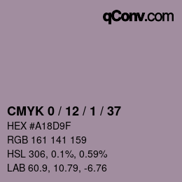 Color code: CMYK 0 / 12 / 1 / 37 | qconv.com
