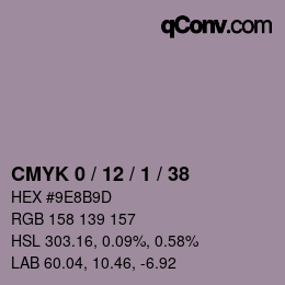 颜色代码: CMYK 0 / 12 / 1 / 38 | qconv.com