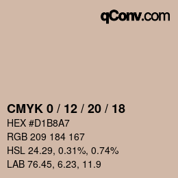 Color code: CMYK 0 / 12 / 20 / 18 | qconv.com