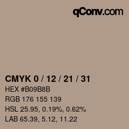 Color code: CMYK 0 / 12 / 21 / 31 | qconv.com