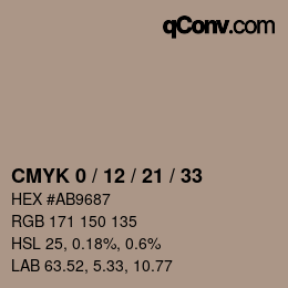 Color code: CMYK 0 / 12 / 21 / 33 | qconv.com