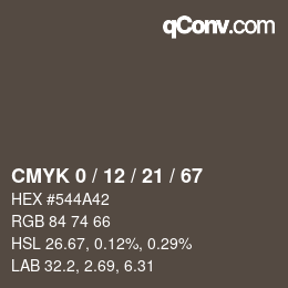 Color code: CMYK 0 / 12 / 21 / 67 | qconv.com