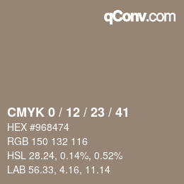 Color code: CMYK 0 / 12 / 23 / 41 | qconv.com