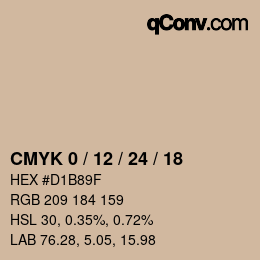 Color code: CMYK 0 / 12 / 24 / 18 | qconv.com