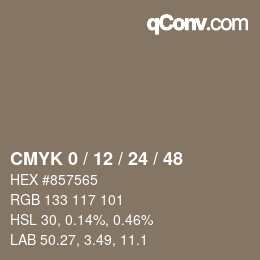 Color code: CMYK 0 / 12 / 24 / 48 | qconv.com