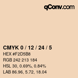 Color code: CMYK 0 / 12 / 24 / 5 | qconv.com