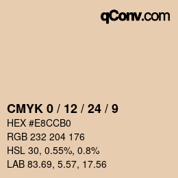 Color code: CMYK 0 / 12 / 24 / 9 | qconv.com