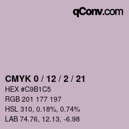 Color code: CMYK 0 / 12 / 2 / 21 | qconv.com