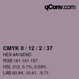 Color code: CMYK 0 / 12 / 2 / 37 | qconv.com