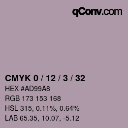 颜色代码: CMYK 0 / 12 / 3 / 32 | qconv.com