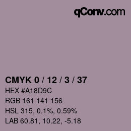 Color code: CMYK 0 / 12 / 3 / 37 | qconv.com