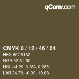 颜色代码: CMYK 0 / 12 / 46 / 64 | qconv.com