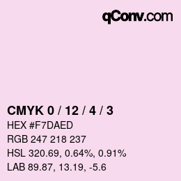 Color code: CMYK 0 / 12 / 4 / 3 | qconv.com