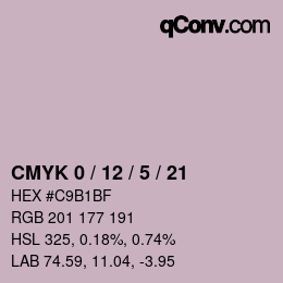 Código de color: CMYK 0 / 12 / 5 / 21 | qconv.com