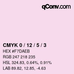 Color code: CMYK 0 / 12 / 5 / 3 | qconv.com