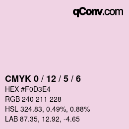 Color code: CMYK 0 / 12 / 5 / 6 | qconv.com