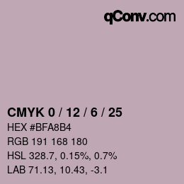 Color code: CMYK 0 / 12 / 6 / 25 | qconv.com