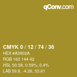 Color code: CMYK 0 / 12 / 74 / 36 | qconv.com