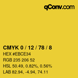 Color code: CMYK 0 / 12 / 78 / 8 | qconv.com
