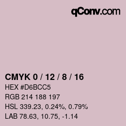 Color code: CMYK 0 / 12 / 8 / 16 | qconv.com