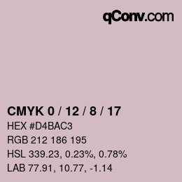 颜色代码: CMYK 0 / 12 / 8 / 17 | qconv.com
