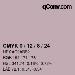 Color code: CMYK 0 / 12 / 8 / 24 | qconv.com