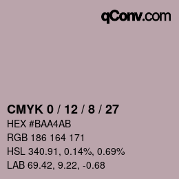 Color code: CMYK 0 / 12 / 8 / 27 | qconv.com
