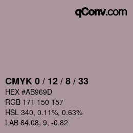 Color code: CMYK 0 / 12 / 8 / 33 | qconv.com