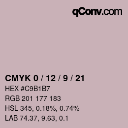 Color code: CMYK 0 / 12 / 9 / 21 | qconv.com