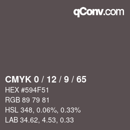 Color code: CMYK 0 / 12 / 9 / 65 | qconv.com