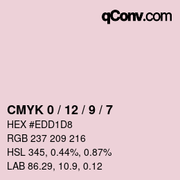 Color code: CMYK 0 / 12 / 9 / 7 | qconv.com