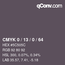 カラーコード: CMYK 0 / 13 / 0 / 64 | qconv.com