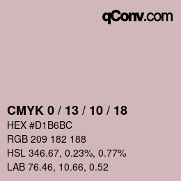 Color code: CMYK 0 / 13 / 10 / 18 | qconv.com