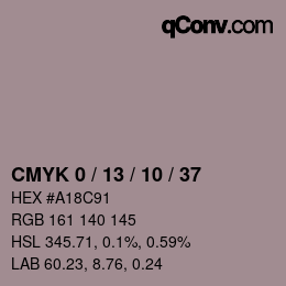 Color code: CMYK 0 / 13 / 10 / 37 | qconv.com