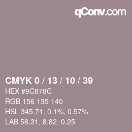 Color code: CMYK 0 / 13 / 10 / 39 | qconv.com