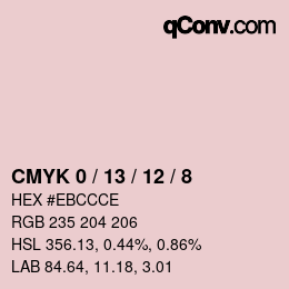Color code: CMYK 0 / 13 / 12 / 8 | qconv.com