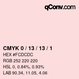 カラーコード: CMYK 0 / 13 / 13 / 1 | qconv.com