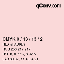 Color code: CMYK 0 / 13 / 13 / 2 | qconv.com