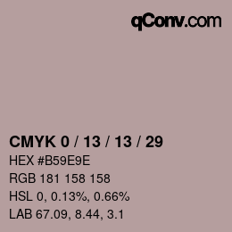 颜色代码: CMYK 0 / 13 / 13 / 29 | qconv.com
