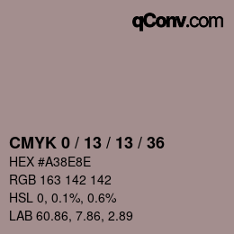 Color code: CMYK 0 / 13 / 13 / 36 | qconv.com
