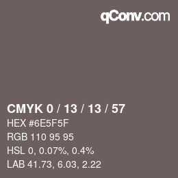Color code: CMYK 0 / 13 / 13 / 57 | qconv.com