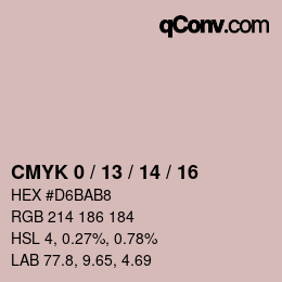 カラーコード: CMYK 0 / 13 / 14 / 16 | qconv.com