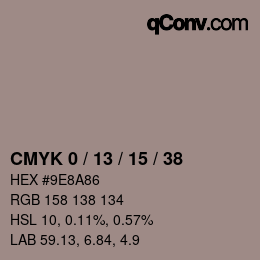 Color code: CMYK 0 / 13 / 15 / 38 | qconv.com