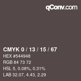 Color code: CMYK 0 / 13 / 15 / 67 | qconv.com