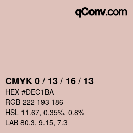 カラーコード: CMYK 0 / 13 / 16 / 13 | qconv.com