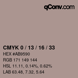 Color code: CMYK 0 / 13 / 16 / 33 | qconv.com