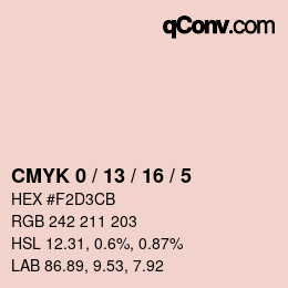 Color code: CMYK 0 / 13 / 16 / 5 | qconv.com