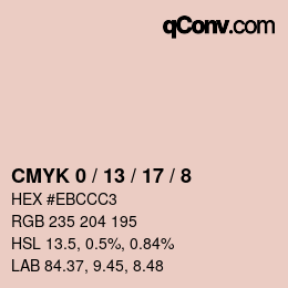 Color code: CMYK 0 / 13 / 17 / 8 | qconv.com